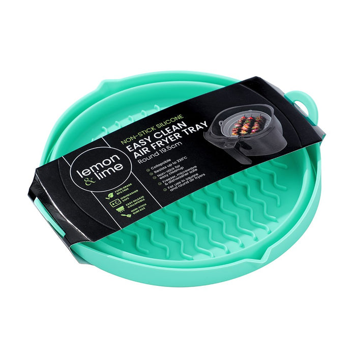 Lemon & Lime SILICONE COLLAPSIBLE AIR FRYER TRAY ROUND 19.5CM