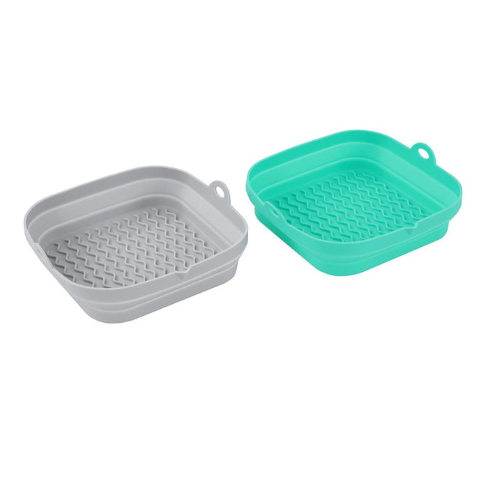 Lemon & Lime SILICONE COLLAPSIBLE AIR FRYER TRAY SQUARE 21CM