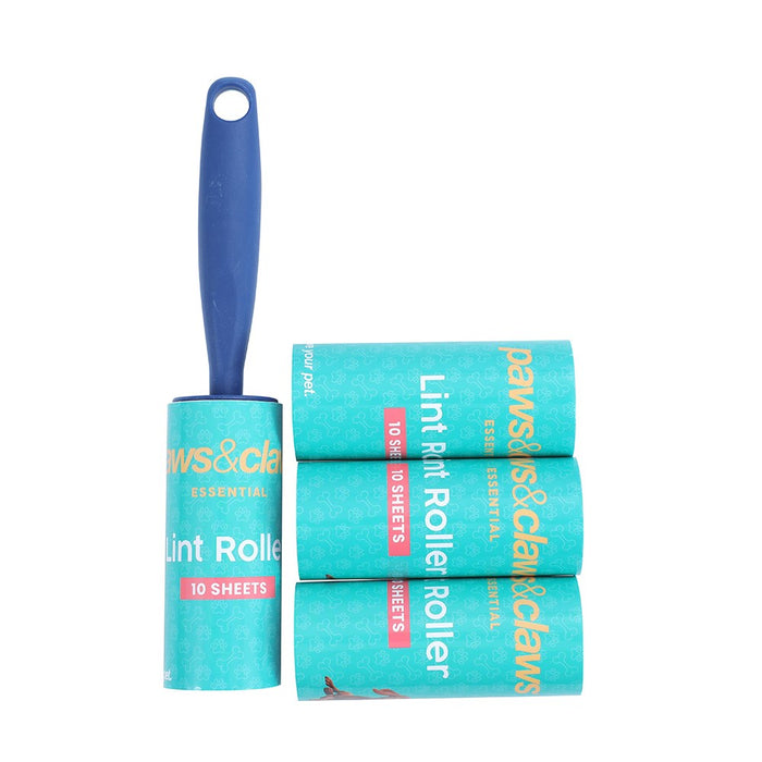 Paws & Claws LINT ROLLER WITH 3 REFILLS 4.5X4.5X22CM