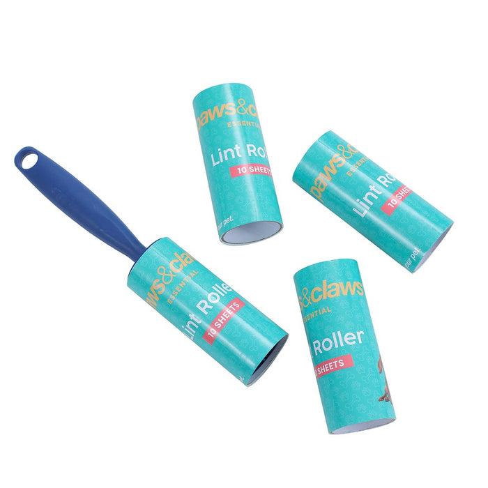 Paws & Claws LINT ROLLER WITH 3 REFILLS 4.5X4.5X22CM