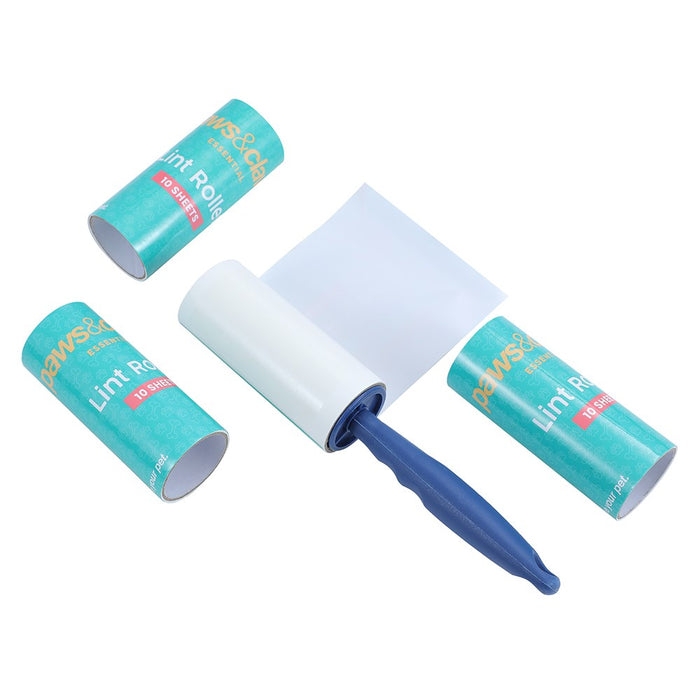 Paws & Claws LINT ROLLER WITH 3 REFILLS 4.5X4.5X22CM