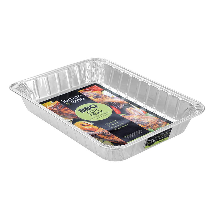 Lemon & Lime FOIL HEAVY DUTY TRAY LARGE 45X34X6CM