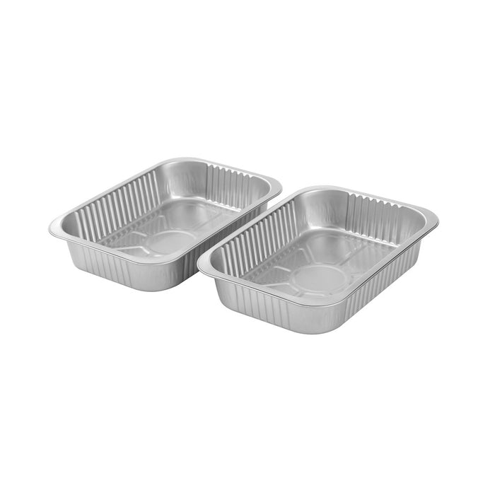 Lemon & Lime PREMIUM FOIL TRAY SMOOTH WALL 2PK 28X19.5X5.5CM