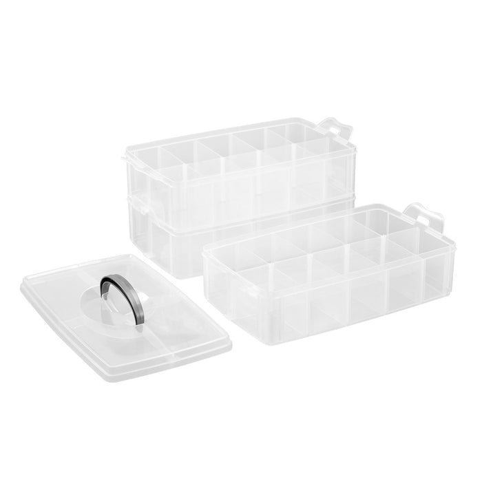 Boxsweden Nic-Nac 3 Tier Box Lge 30 Compartment 32.5X19X24Cm