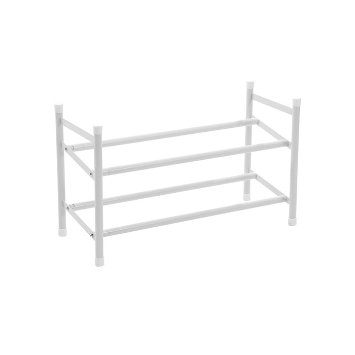 Boxsweden Metal Adjustable 2 Tier Shoe Rack 110X23X35.5Cm
