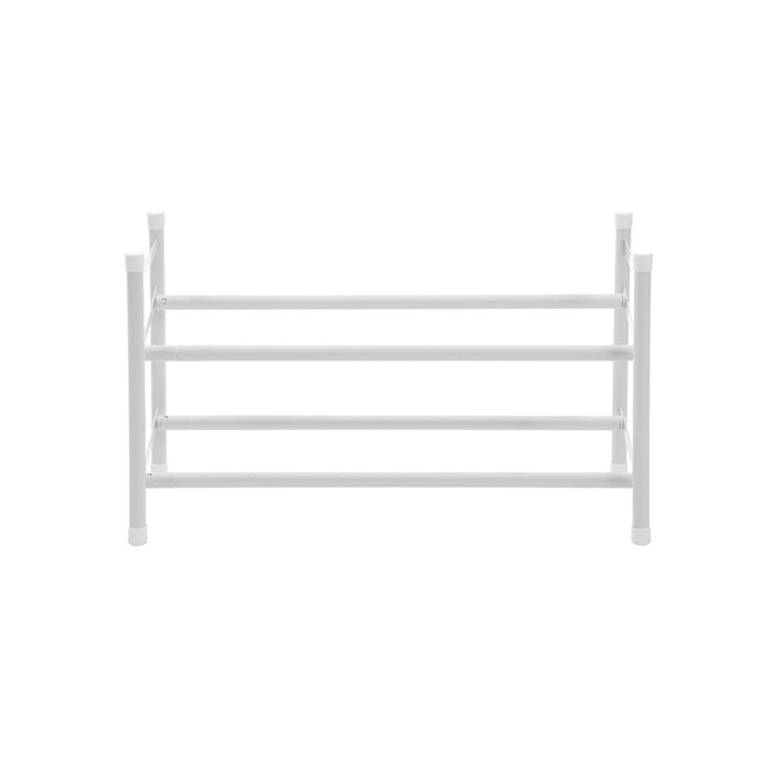 Boxsweden Metal Adjustable 2 Tier Shoe Rack 110X23X35.5Cm