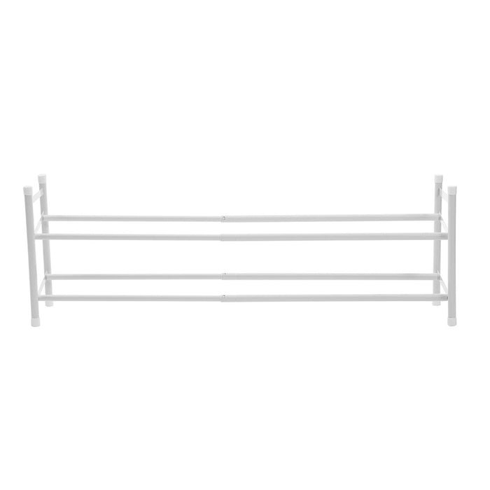 Boxsweden Metal Adjustable 2 Tier Shoe Rack 110X23X35.5Cm