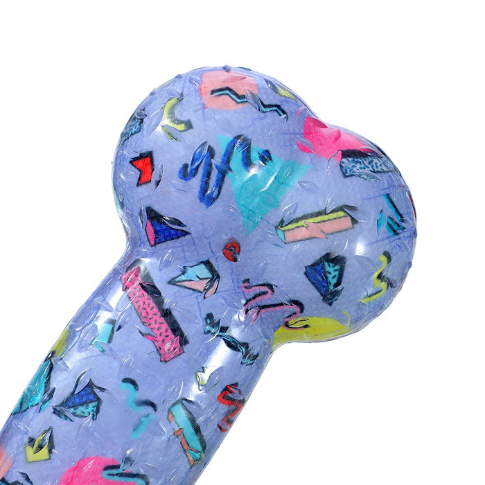 Paws & Claws DAZZLE BONE TPR CHEW TOY COLS 16.5X7.5X4CM