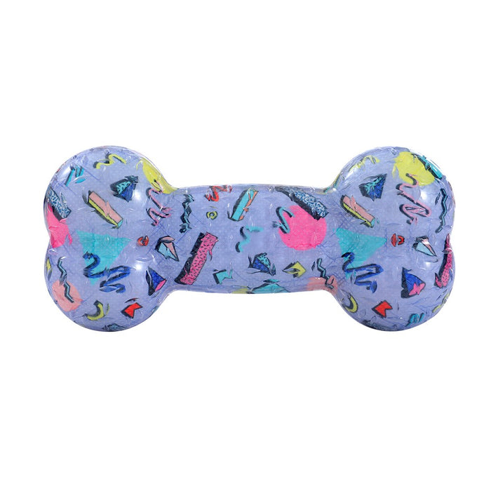 Paws & Claws DAZZLE BONE TPR CHEW TOY COLS 16.5X7.5X4CM