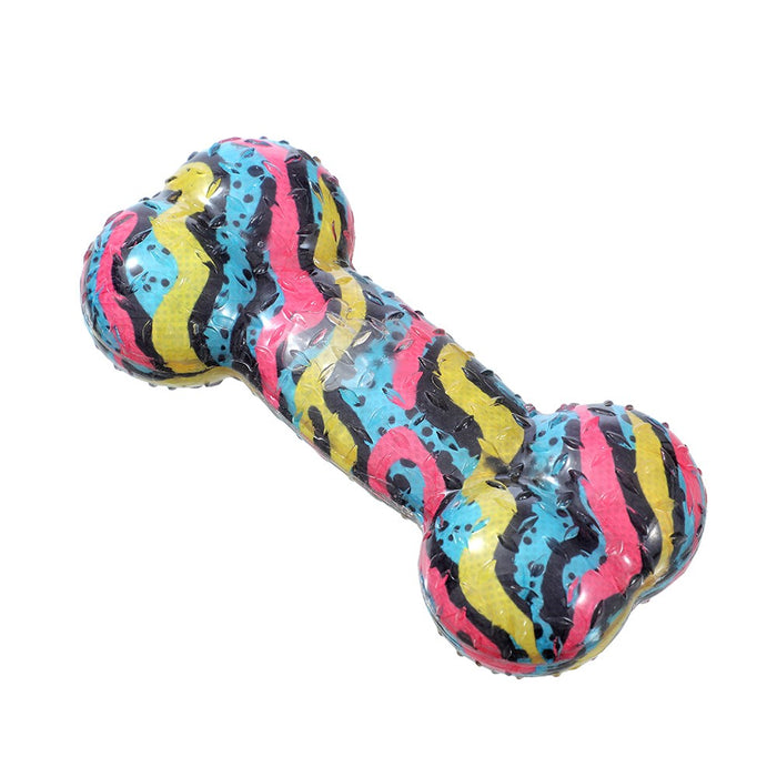 Paws & Claws DAZZLE BONE TPR CHEW TOY COLS 16.5X7.5X4CM