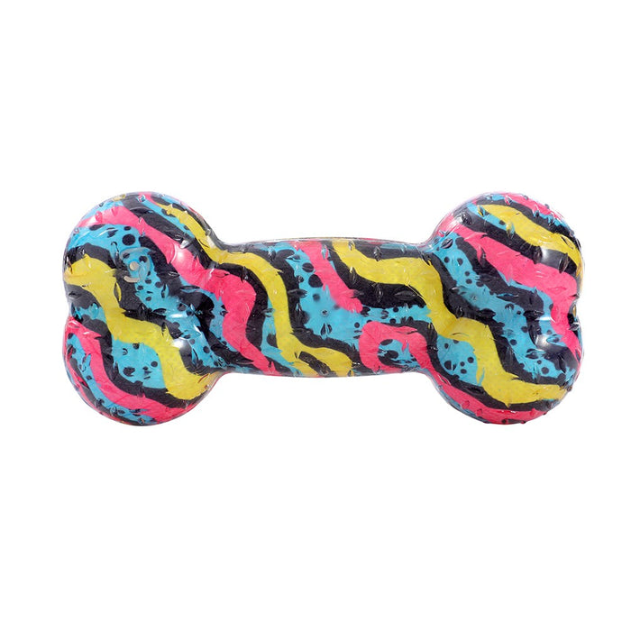 Paws & Claws DAZZLE BONE TPR CHEW TOY COLS 16.5X7.5X4CM