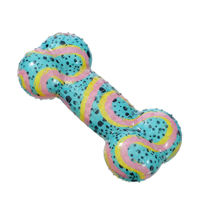 Paws & Claws DAZZLE BONE TPR CHEW TOY COLS 16.5X7.5X4CM