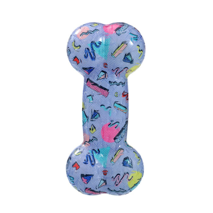 Paws & Claws DAZZLE BONE TPR CHEW TOY COLS 16.5X7.5X4CM