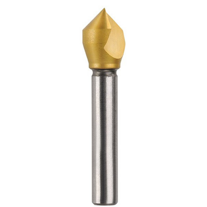 Bordo 10mm 90 Degree HSS Co5 TiN Coated Single Flute Countersink