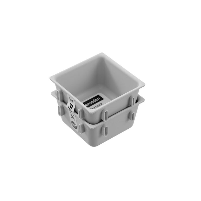Boxsweden Interlock Drawer Organiser 2Pk 8.5X8.5X5Cm