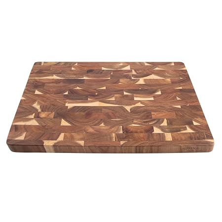 ACACIA WOOD END GRAIN CUTTING BOARD 50 X 35 X 3CM