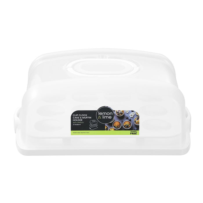 Lemon & Lime CAKE HOLDER AND MUFFIN TRAY RECTANGLE 37.5X28CM