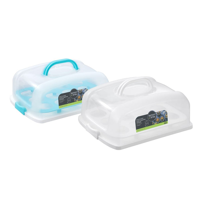 Lemon & Lime CAKE HOLDER AND MUFFIN TRAY RECTANGLE 37.5X28CM