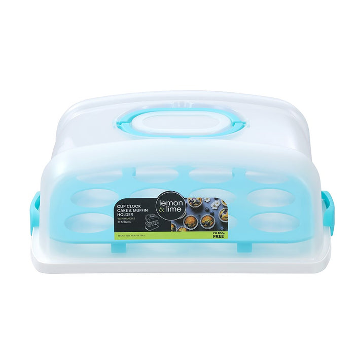 Lemon & Lime CAKE HOLDER AND MUFFIN TRAY RECTANGLE 37.5X28CM