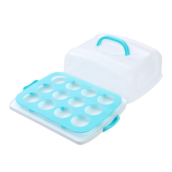 Lemon & Lime CAKE HOLDER AND MUFFIN TRAY RECTANGLE 37.5X28CM