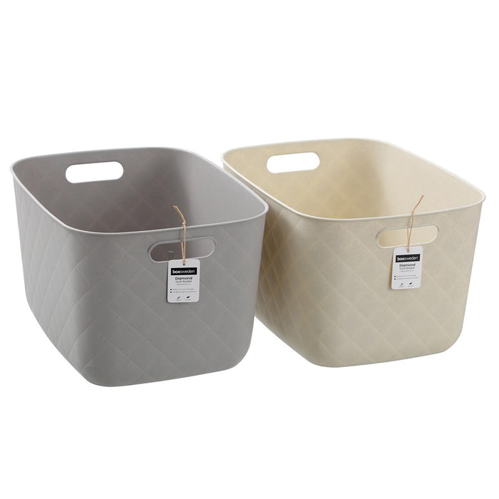 Boxsweden Diamond Quilted Basket L 38X28X22Cm