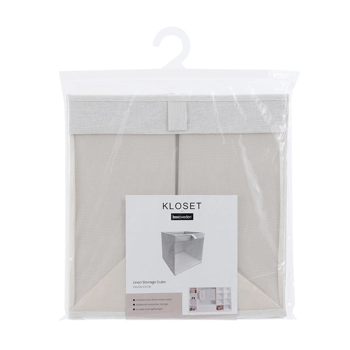 Boxsweden Kloset Linen Storage Cube 30X30X30Cm