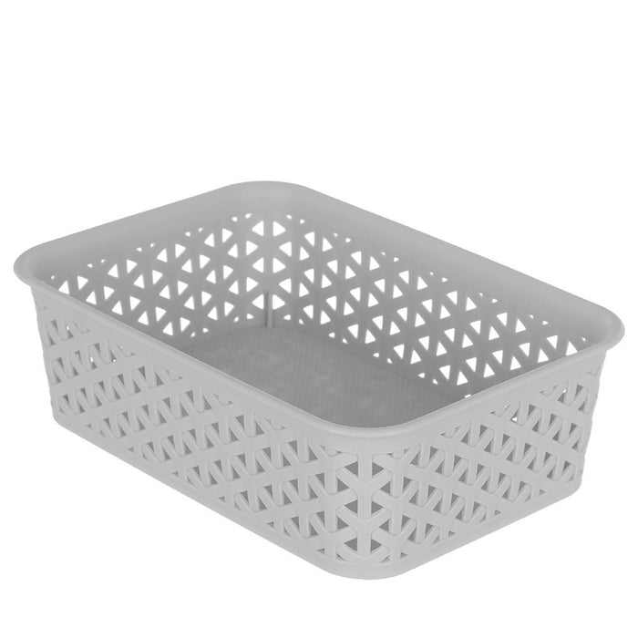 Boxsweden Wicker Design Organiser 1.5L Basket 19.5X13.5X6Cm
