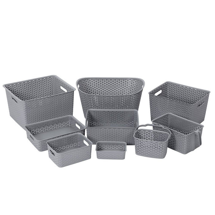 Boxsweden Wicker Design Organiser 1.5L Basket 19.5X13.5X6Cm