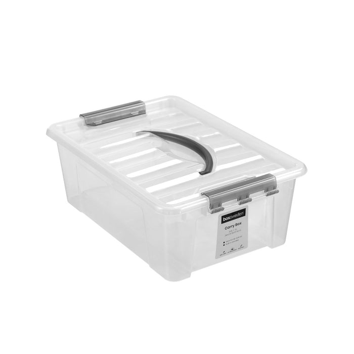Boxsweden Carry Box With Handle 8L Transparent 36X24.5X12.5Cm