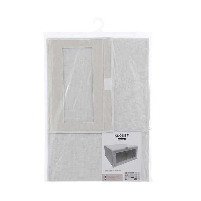 Boxsweden Kloset Linen Clothing Storage Box 38X40X20Cm