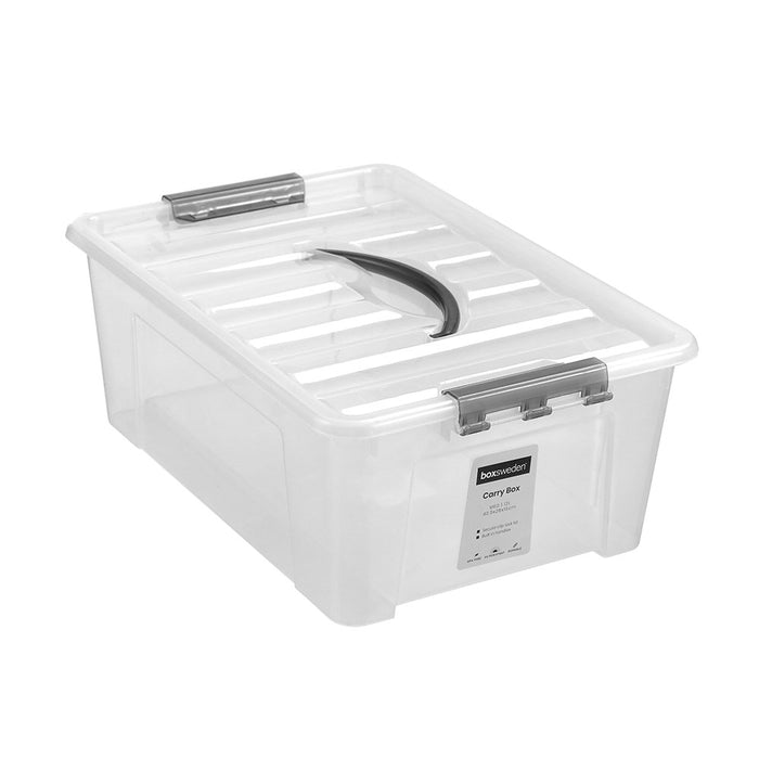 Boxsweden Carry Box With Handle 12L Transparent 40.5X28X15Cm