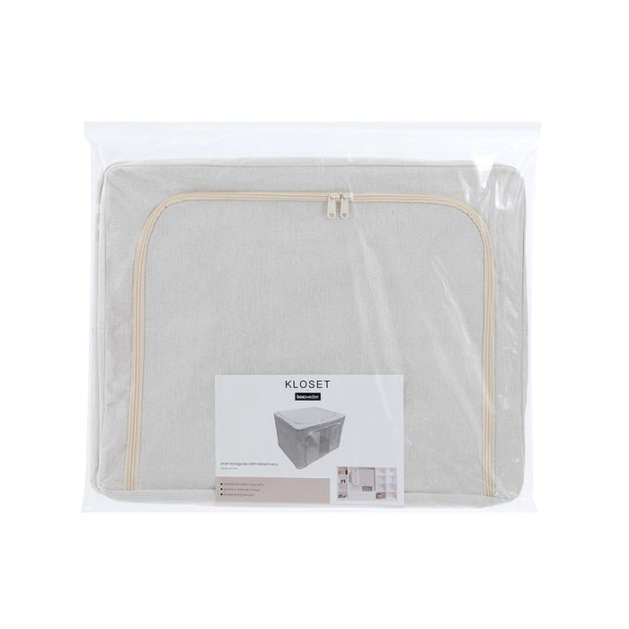 Boxsweden Kloset Linen Storage Box W/Metal Frame 50X40X33Cm