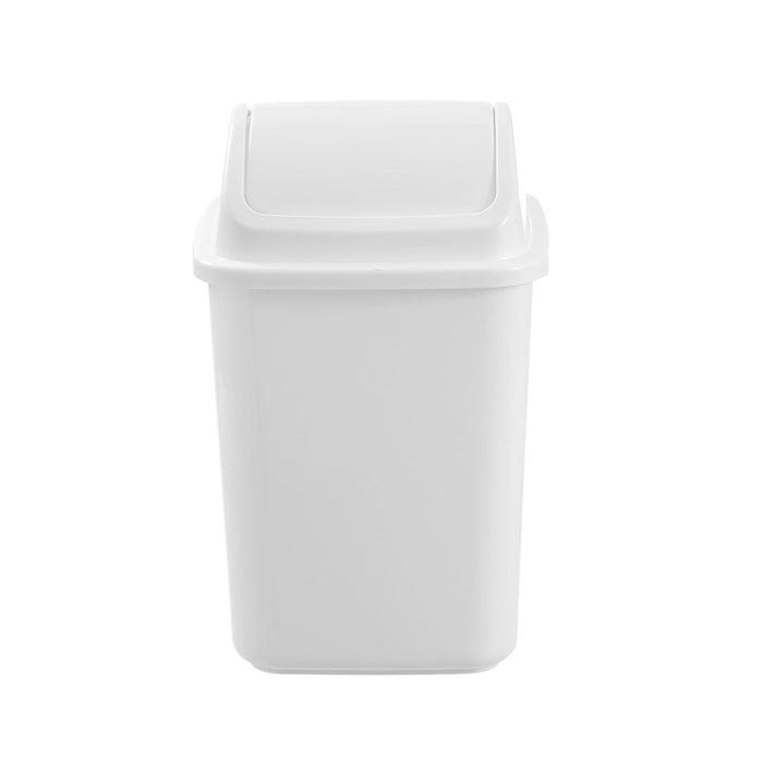 Boxsweden Swing Top Bin 8L 21.5X21.5X33Cm White