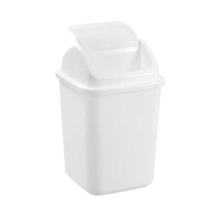 Boxsweden Swing Top Bin 8L 21.5X21.5X33Cm White