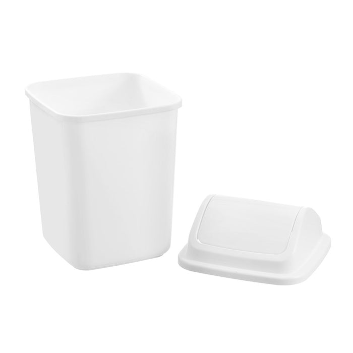 Boxsweden Swing Top Bin 8L 21.5X21.5X33Cm White