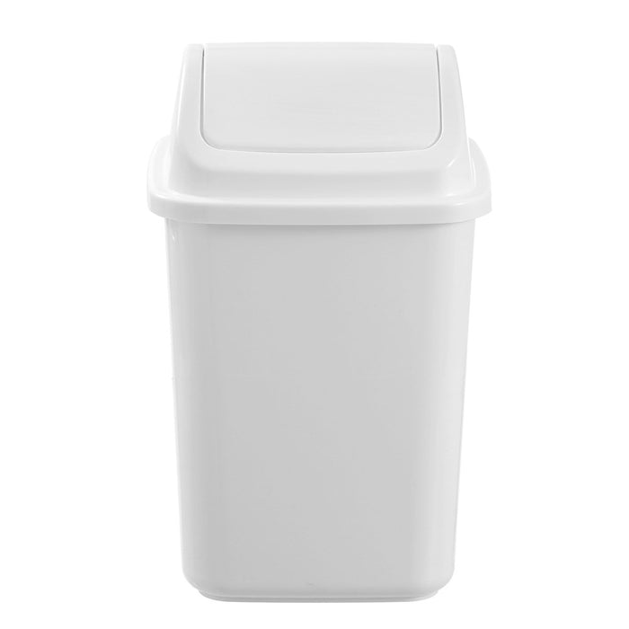 Boxsweden Swing Top Bin 12L 24.5X24.5X38Cm White