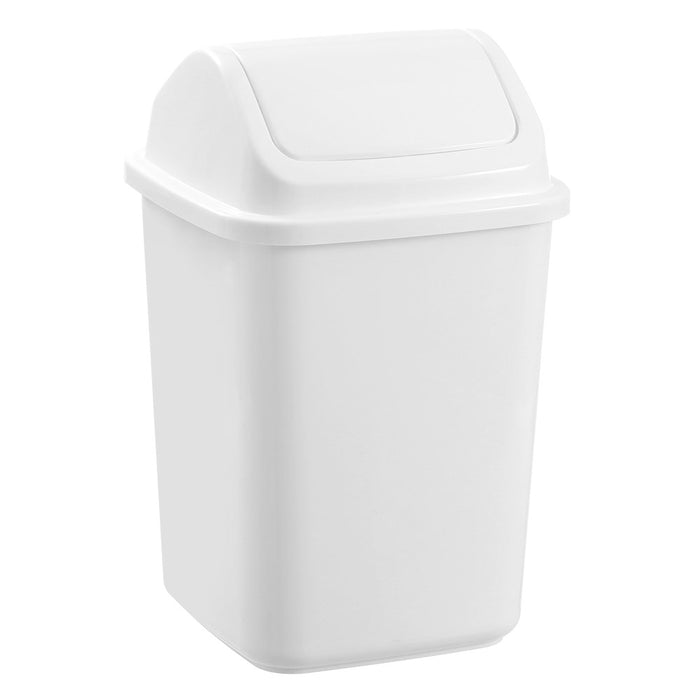 Boxsweden Swing Top Bin 12L 24.5X24.5X38Cm White