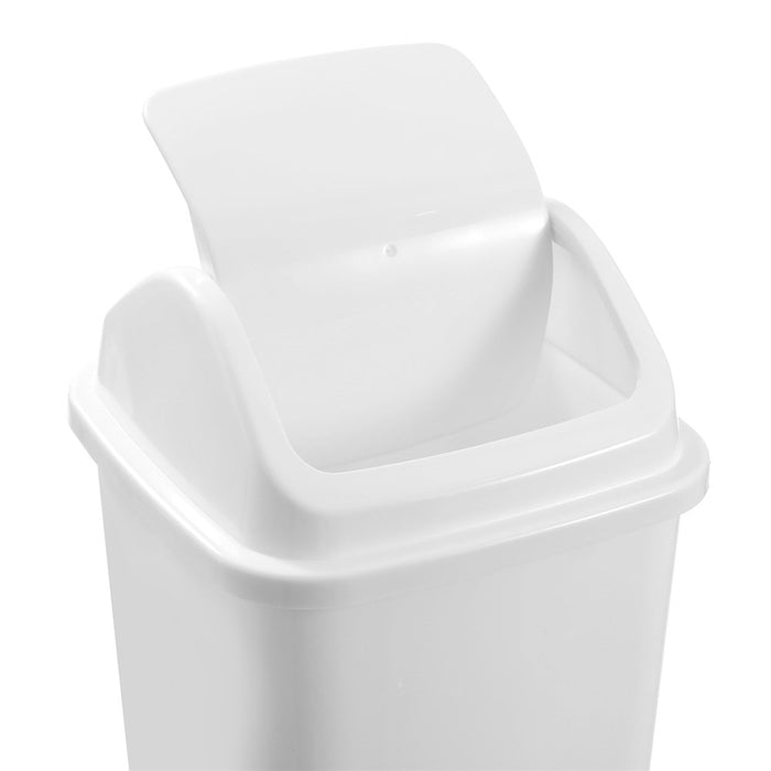 Boxsweden Swing Top Bin 12L 24.5X24.5X38Cm White