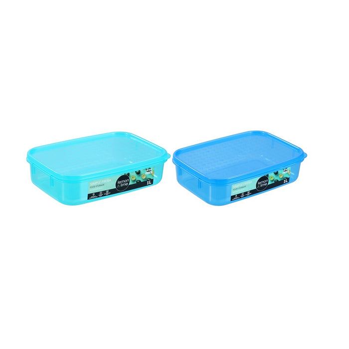 Lemon & Lime SIMPLE FRESH FOOD CONTAINER 1L 19.5X13.5X5.5CM