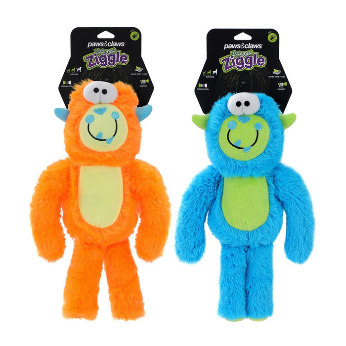 Paws & Claws MONSTER ZIGGLE PET TOY 34CM