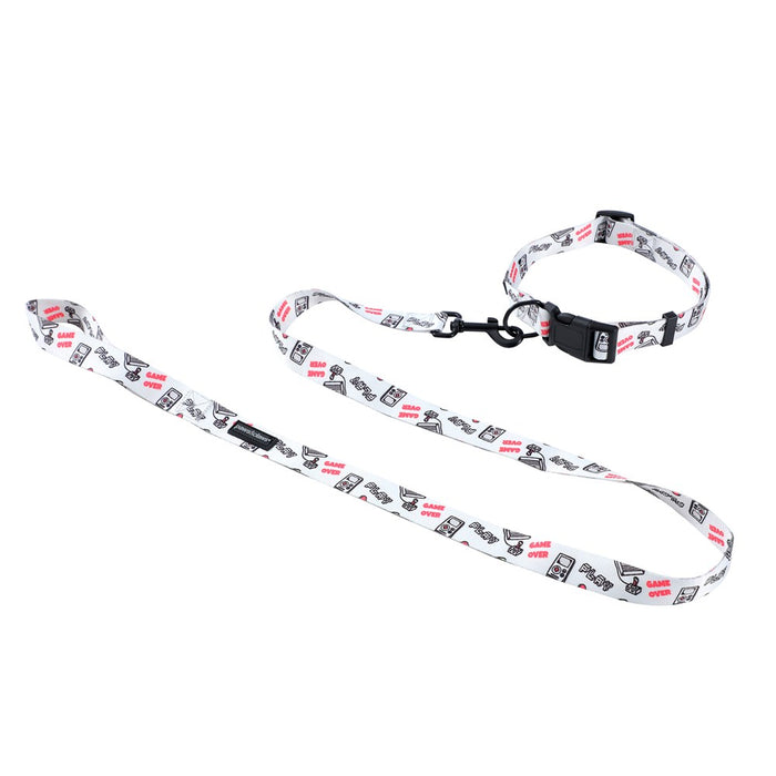 Paws & Claws PARK LIFE 3 COLLAR + LEAD SET SML DESIGNS 120X1.5CM LEAD/30-45CM COLLAR