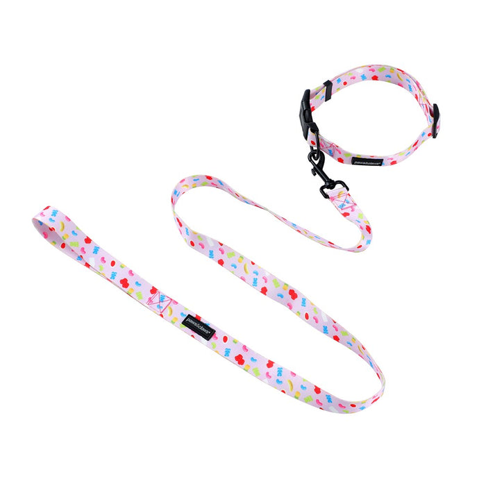 Paws & Claws PARK LIFE 3 COLLAR + LEAD SET LGE DESIGNS 120X2.5CM LEAD/45-65CM COLLAR