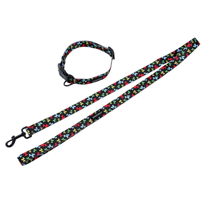 Paws & Claws PARK LIFE 3 COLLAR + LEAD SET LGE DESIGNS 120X2.5CM LEAD/45-65CM COLLAR