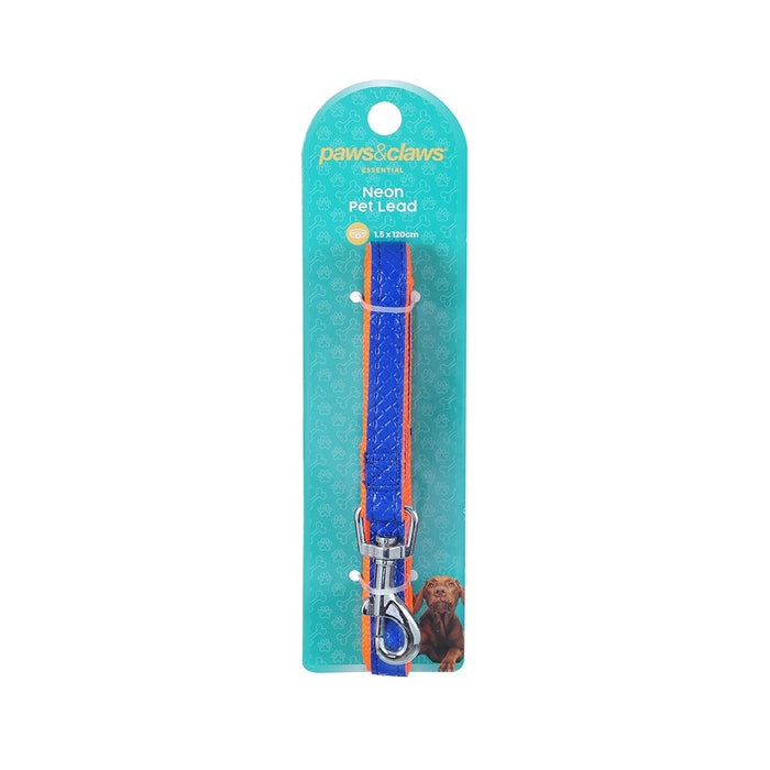 Paws & Claws COLOURFUL P.U & NYLON LEASH 1.5X120CM