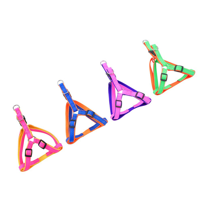 Paws & Claws COLOURFUL P.U & NYLON HARNESS 20-40CM, 30-50CM COLS, SIZES