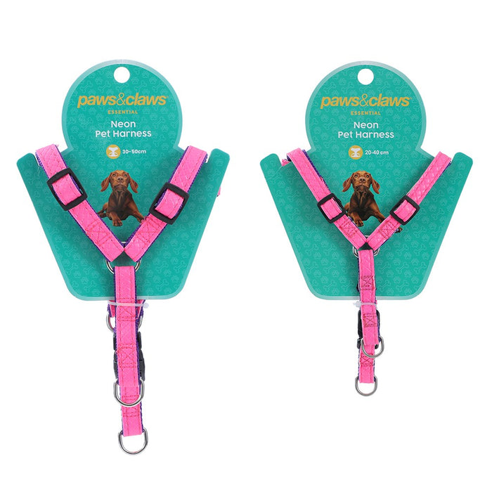 Paws & Claws COLOURFUL P.U & NYLON HARNESS 20-40CM, 30-50CM COLS, SIZES
