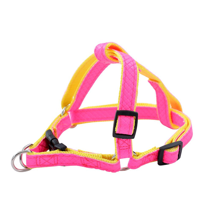 Paws & Claws COLOURFUL P.U & NYLON HARNESS 20-40CM, 30-50CM COLS, SIZES