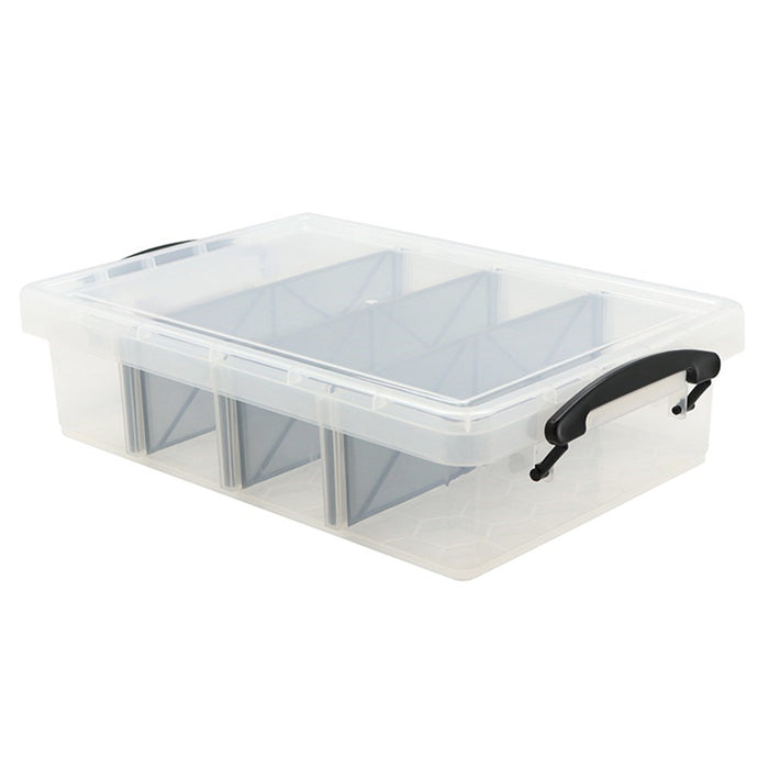 Boxsweden Compartment Storer 4 Section 6Lt Clear