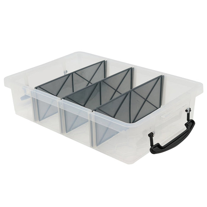 Boxsweden Compartment Storer 4 Section 6Lt Clear