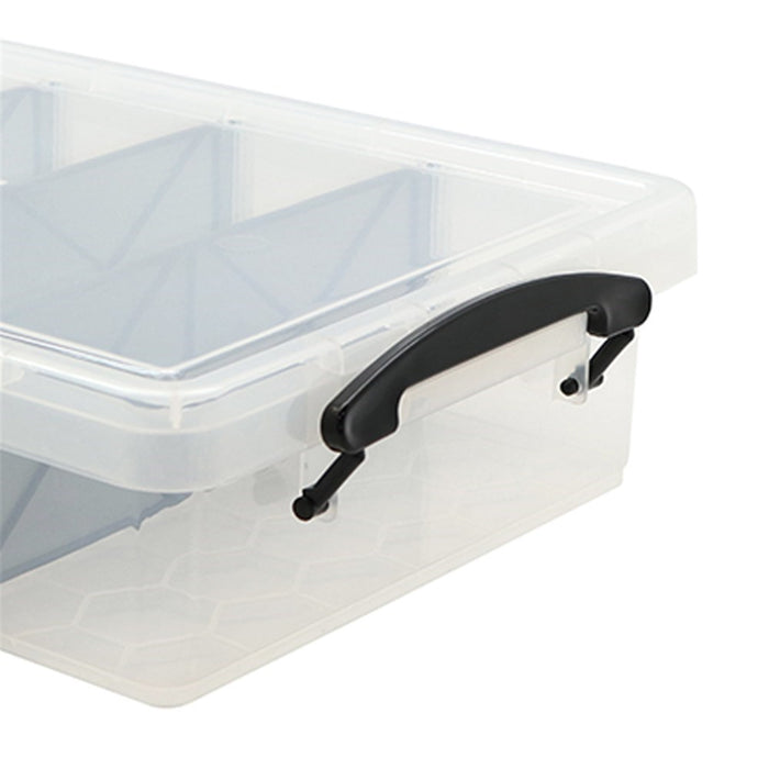 Boxsweden Compartment Storer 4 Section 6Lt Clear